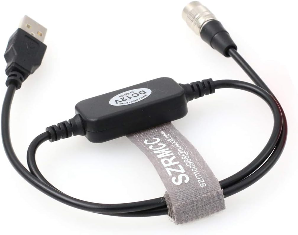 SZRMCC USB 5V 2A Mobile Power Bank to Hirose 4 Pin with Boost 12V Cable for Sound Devices 688 644 633 Zoom F4 F8 Zaxcom - Image 4