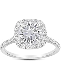 Partial Payment for 2 Ctw 14K White Gold Split Shank Diamond Engagement Ring Cushion Cut H VS1