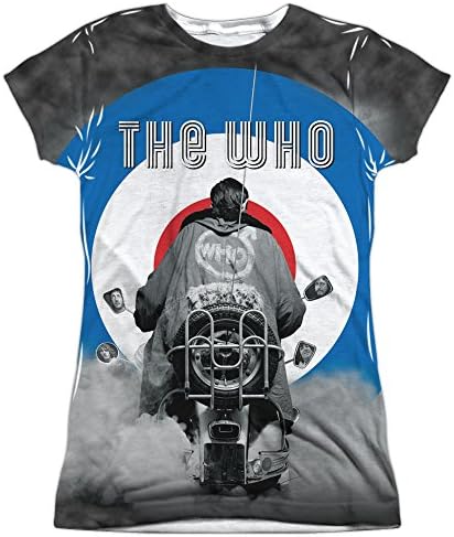 The Who Quadrophenia Mod Lambretta Bike &amp; Target Juniors Front Print T-Shirt