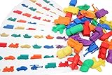 Transportation Vehicles Patterns Busy Bag - Cars, Bus, Helicoptor, Boat, Train, Planes - Educational Toy with Vehicle Manipulatives