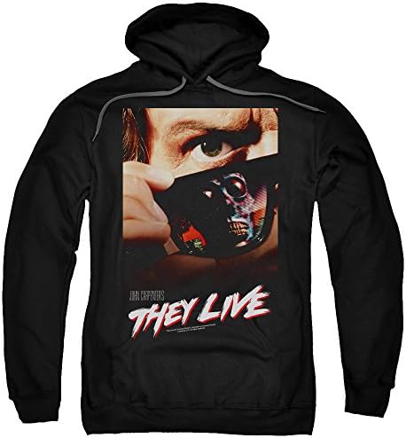 They Live Science Fiction Horror Satire Movie Poster Adult Pull-Over Hoodie