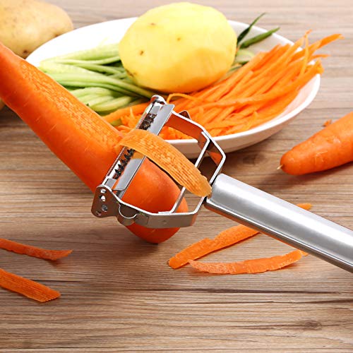 Tynctway Peeler Stainless Steel Cutter Slicer for Carrot Potato Melon Gadget Vegetable Fruit Steel Peeler Double Sided… - Image 3