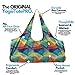 Yogiii Large Yoga Mat Bag | The Original YogiiiTotePRO | Large Yoga Mat Tote Sling Carrier with Side Pocket | Fits Most Size Mats (Geometric)thumb 2
