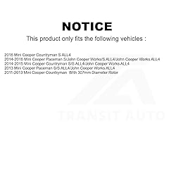 Front Disc Brake Rotors Pair For Mini Cooper