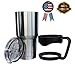 30 oz Insulated Stainless Steel Tumbler Travel Coffee Mug with Lid & Handle by Exxceed