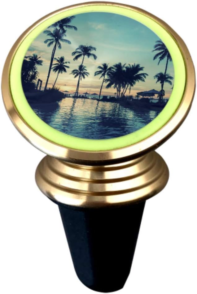 Car Magnetic Mobile Phone Holder 360 &deg; Rotating Light Car Dashboard Bracket Soft Twilight Amazing Tropical Marine Beach Equipped with Super Magnet