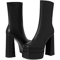 【Knuth Marf】skinny platform boots skinny platform boots/black | KNUTH MARF