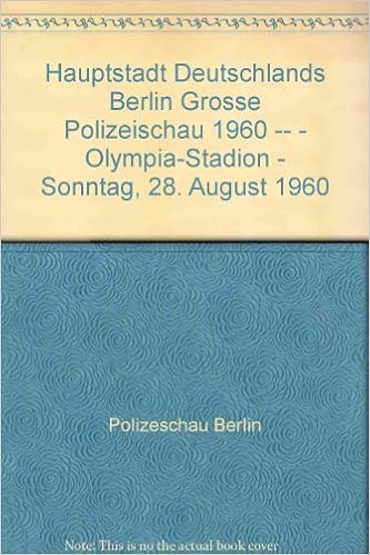 Hauptstadt Deutschlands Berlin Grosse Polizeischau 1960