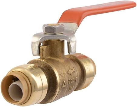 Sharkbite 22222 0000lfa Ball Valve Water Valve Shut Off Push To Connect Pex Copper Cpvc Pe Rt Hdpe 1 2 Inch X 1 2 Inch Tools Home Improvement Amazon Canada