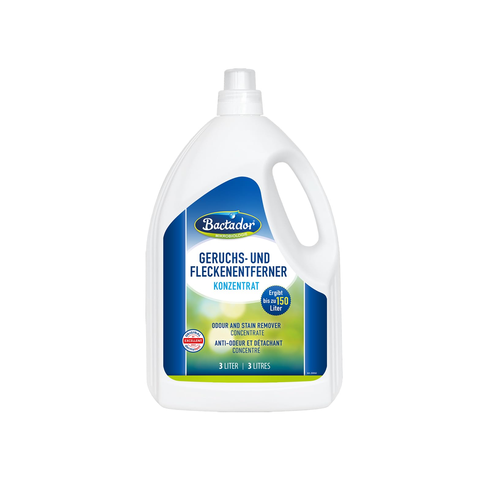 Bactador Enzyme Cleaner Concentrate 3L - Enzymatic cleaner & Cat urine enzyme cleaner - Pet carpet cleaner - Microbiological urine neutraliser - Pet stain and odour remover - Makes up to 150 litres