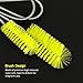 UEETEK Stainless Flexible Cleaning Brush Double Ended Canister Filter Tube Hose Pipe Clean for Fish Tank Aquarium (Yellow)