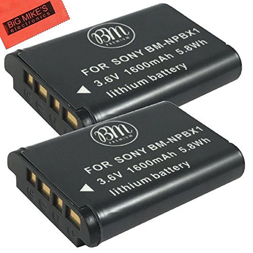 BM Premium Pack Of 2 NP-BX1 NP-BX1/M8 Batteries for Sony CyberShot DSC-RX100 V, DSC-HX80, HDR-AS50, DSC-RX1, DSC-RX1R, DSC-RX1R II, DSC-RX100, DSC-RX100M II, DSC-RX100 III, DSC-RX100 IV, DSC-H300, DSC-H400, DSC-HX300, DSC-HX50V, DSC-HX60V, DSC-HX80V, DSC-HX90V, DSC-WX300, DSC-WX350, HDR-AS10, HDR-AS15, HDR-AS30V, HDR-AS100V, HDR-AS100VR, HDR-AS200V, HDR-AS200VR, HDR-CX240, HDR-CX405, HDR-CX440, HDR-PJ275, HDR-PJ440, HDR-MV1, FDR-X1000V, FDR-X1000VR Digital Camera BM Premium Pack Of 2 NP-BX1 NP-BX1/M8 Batteries for Sony CyberShot DSC-RX100 V, DSC-HX80, HDR-AS50, DSC-RX1, DSC-RX1R, DSC-RX1R II, DSC-RX100, DSC-RX100M II, DSC-RX100 III, DSC-RX100 IV, DSC-H300, DSC-H400, DSC-HX300, DSC-HX50V, DSC-HX60V, DSC-HX80V, DSC-HX90V, DSC-WX300, DSC-WX350, HDR-AS10, HDR-AS15, HDR-AS30V, HDR-AS100V, HDR-AS100VR, HDR-AS200V, HDR-AS200VR, HDR-CX240, HDR-CX405, HDR-CX440, HDR-PJ275, HDR-PJ440, HDR-MV1, FDR-X1000V, FDR-X1000VR Digital Camera