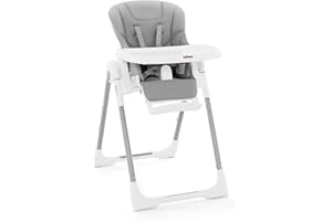 INFANS High Chair for Babies & Toddlers, Foldable Highchair with Multiple Adjustable Backrest, Footrest and Seat Height, Remo