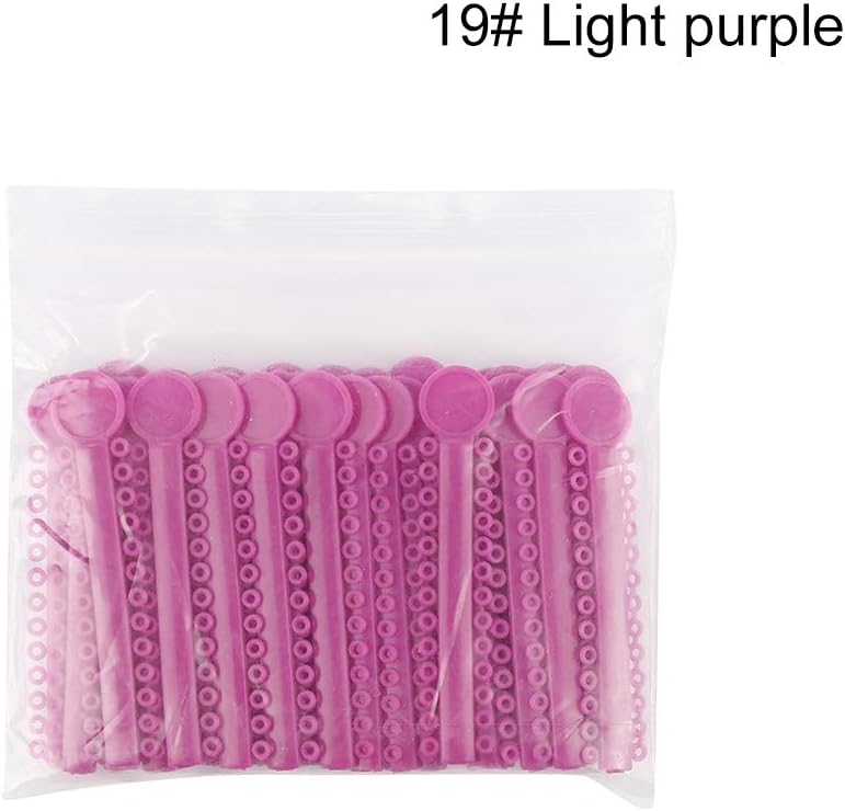 LAIYYI Orthodontic Ligature Ties - 40PCS/Set Multi-Color Optional Orthodontic O-Rings Braces Rubber Bands, Dental Orthodontic Care Tool
