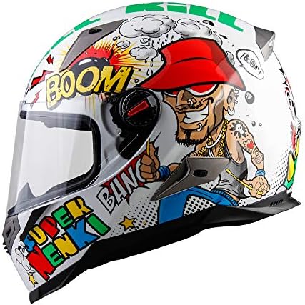 DYM258 Motorcycle Crash Modular Helmet D.O.T Approved & ECE Standard-Full Face Racing Motorbike Helmet with Anti-Fog Lens Adult Men Women,L