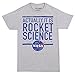 Nasa Actually It Is Rocket Science Adult T-shirt - Heather Grey (Large)