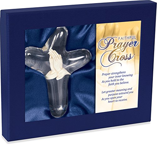 AngelStar 10712 Faithful Prayer Cross, 3-1/2-Inch, Praying Hands