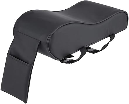 KIMISS Almohadilla de Reposabrazos universal de cuero [Espuma de memoria] - Estera auto del amortiguador - Cubiertas con bolsillo para celular: Amazon.es: Coche y moto