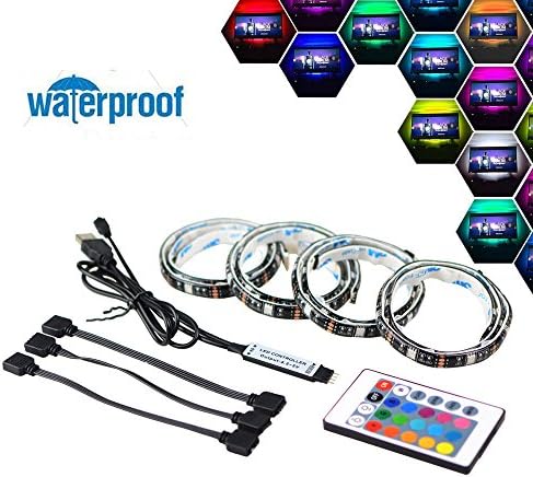 Simfonio LED Light Strip, 2M LED TV Backlight Bias Lighting with Remote Controller for 40 To 60 Inch HDTV,PC Monitor