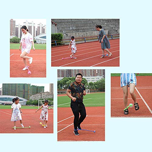Leegoal Flashing Jumping Ring, Colorful Dancing Fitness Ankle Skip Balls Outdoor Indoor Funny Toy for Children Adult (Red)