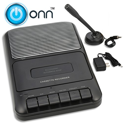 ONN-Casette-Recorder-with-Built-in-speaker-and-microphone-ONA504-Refurbished