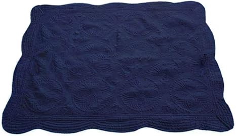 navy baby blanket