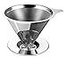Osaka Stainless Steel Pour Over Coffee Dripper with Double Layered Filter 