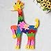 DD Wooden Educational Preschool Jigsaw Puzzles Winding Giraffe Toys Letter & Numbers Puzzle,Puzzles for Toddlers/ Kids/Children,Christmas Gift Toy for age 3 4 5 Years Old and Up