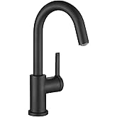 AguaStella AS1010MB Matte Black Bar Faucet or Prep Kitchen Sink Faucet with Single Handle