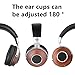 SIVGA Over Ear Headphones with in-Line Powerful Bass Music Wired Wooden Headset Soft Earmuffs for Smart Phone,Tablets,Desktop
