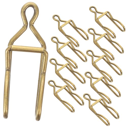 MAJORMENCH 50pcs Iron Pocket Watch Chain Clasps Durable Metal Clips for Watch Chain Accessories DIY Repair with Smooth Finish and Classic Color Compatible with Styles