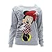 Disney - Women's Minnie Reversible Sweatshirt - Grey