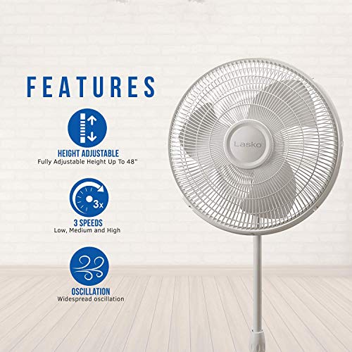 1 Lasko+2520+Oscillating+Stand+White