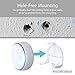TotalMount Compatible with Dot 3rd Gen – Hole-Free Wall Mount – Eliminates Need to Drill Holes in Your Wall (White)