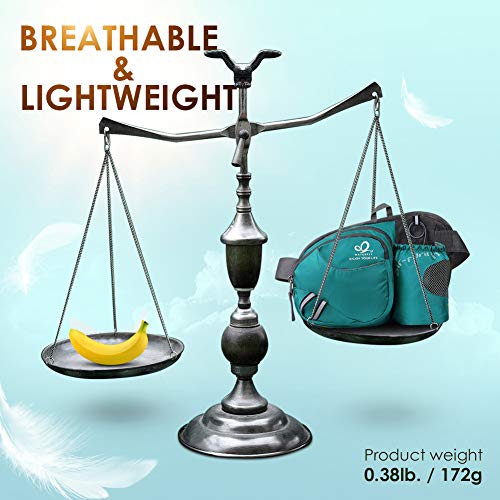 WATERFLY Riemtas, heuptas met flessenhouder voor dames en heren, ademend, voor hardlopen, fietsen, kamperen, klimmen… - Image 6