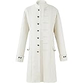 sehseek Men's Steampunk Renaissance Tailcoat Jacket Gothic Victorian Frock Coat
