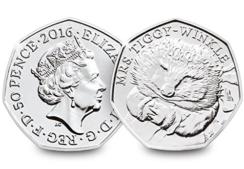 Change Checker 2016 UK Mrs Tiggy-Winkle Circulation 50p