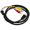 OTOTEC Câble Convertisseur HDMI vers 3 RCA AV Mâle Vidéo/Audio Composant Câble Adaptateur pour HDTV 1080P