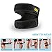Yosoo Patella Knee Strap Adjustable Neoprene Infrapatellar Strap Band Brace for Knee Support Fits Running, Basketball, Outdoor Sports Help with Jumpers and Runners Knee, 11'' - 18'', Black
