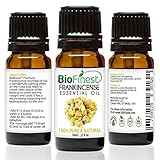 BioFinest Frankincense Oil - 100% Pure Frankincense Essential Oil - Therapeutic Grade - Premium Quality - Best For Immune System, Wrinkles, Scars & Stretch Marks - FREE E-Book (10ml)