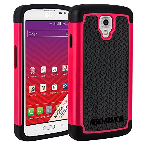 AERO ARMOR Protective Case for LG Volt LS740 - HOT PINK