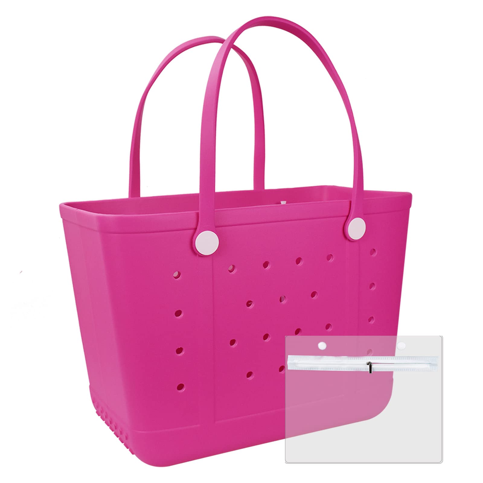 Photo 1 of CLLTIV Tote Bag for Women - Large Rubber Beach Bag, Medium Waterproof Sandproof Travel Tote Bags for Beach Outdoor Sports