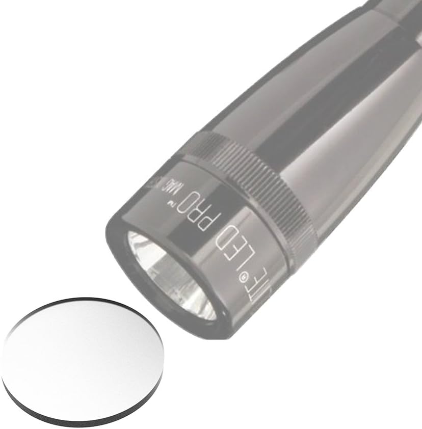 Weltool Glass Lens for Maglite Flashlight Lens Upgrade Compatible Mini Maglite PRO, Mini Maglite, Mini Maglite PRO LED Flashlight (AA Model)(1 Lens, 2 Lenses,3 Lenses