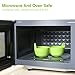 Egg Poacher, Cozzine Egg Cooker Silicone Egg Poaching Cups with Ring Standers, NonStick Boiled Egg Maker For Microwave or Stovetop Egg Cooking, BPA Free