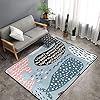 Seal Whale Octopus Fish Modern Casual Area Rugs for Living Room Bedroom Carpet Thick Soft Large Flannel Mats Easy to Clean Stain 60 X 39 Inches