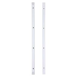 White Skateboard Rails Old School Plastic with