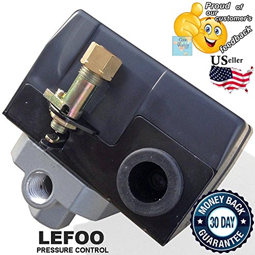 Heavy Duty Pressure Switch for Air Compressor 135-175 psi Four 4 Port 26 Amp by lefoo