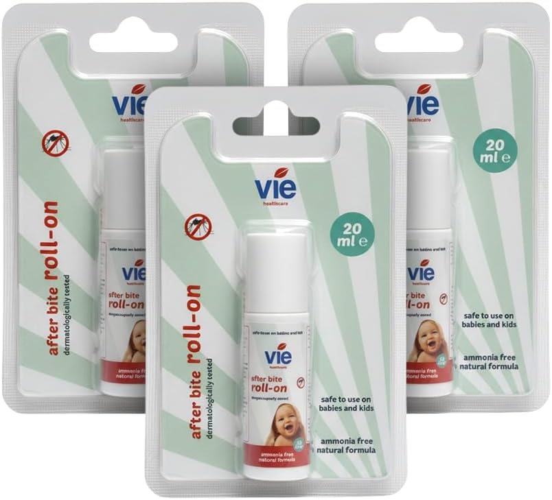 VIE Afterbite Roll-on 20ml Pack of 3 Natural Insect Bite Relief