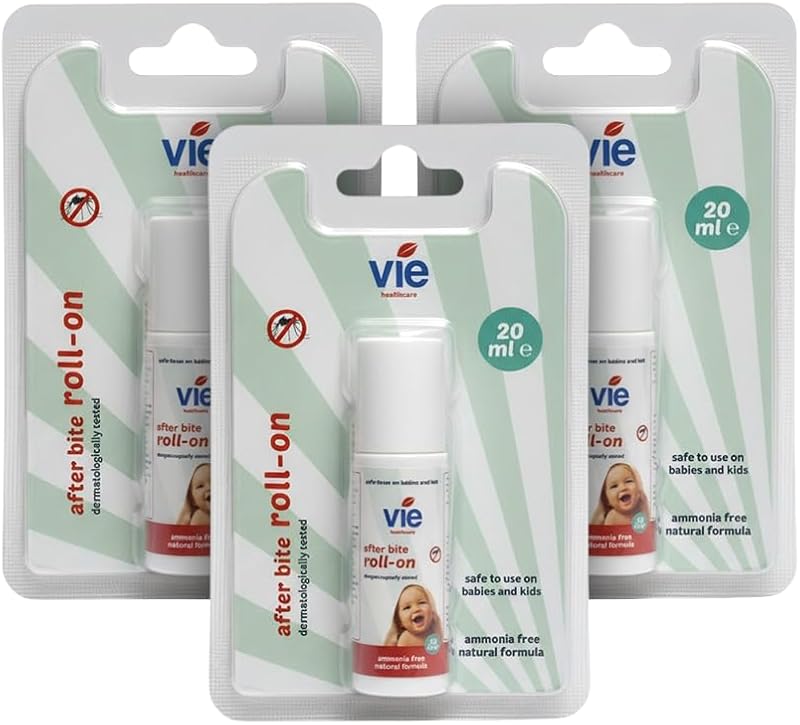 VIE Afterbite Roll-on 20ml Pack of 3 Natural Insect Bite Relief