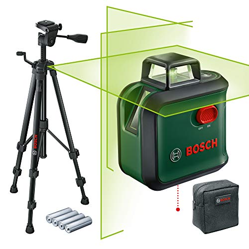 Laser lignes AdvancedLevel 360 de Bosch avec trépied premium (3 laser lignes avec laser à 360° pour un alignement dans toute la pièce)